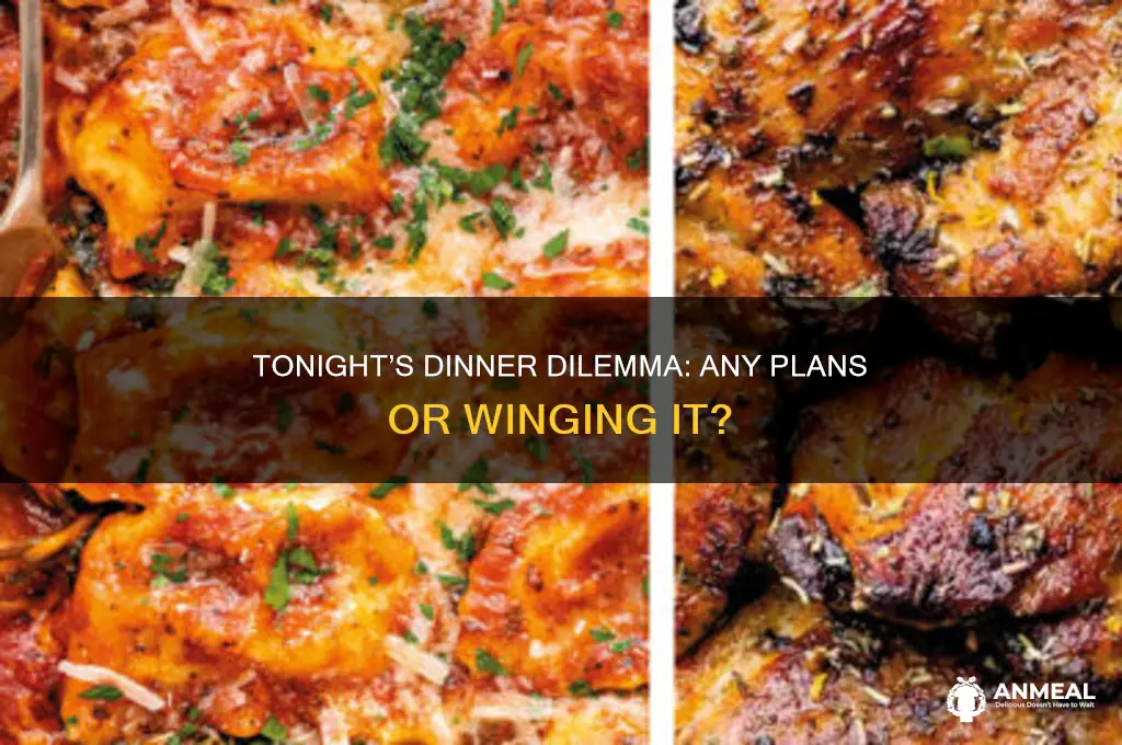 do you have any plans for dinner tonight