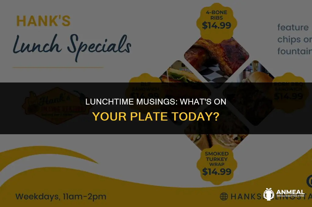 do you have any plans for lunch