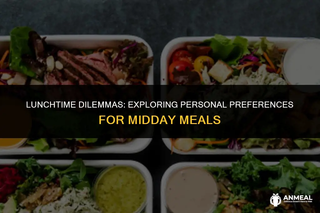 do you have any preference for lunch