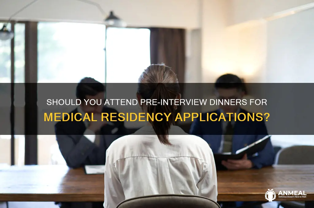 do you have to attend pre interview dinner sdn
