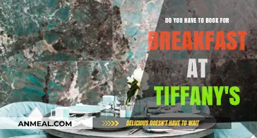 Breakfast at Tiffany's: Bookings, a Must or Maybe?