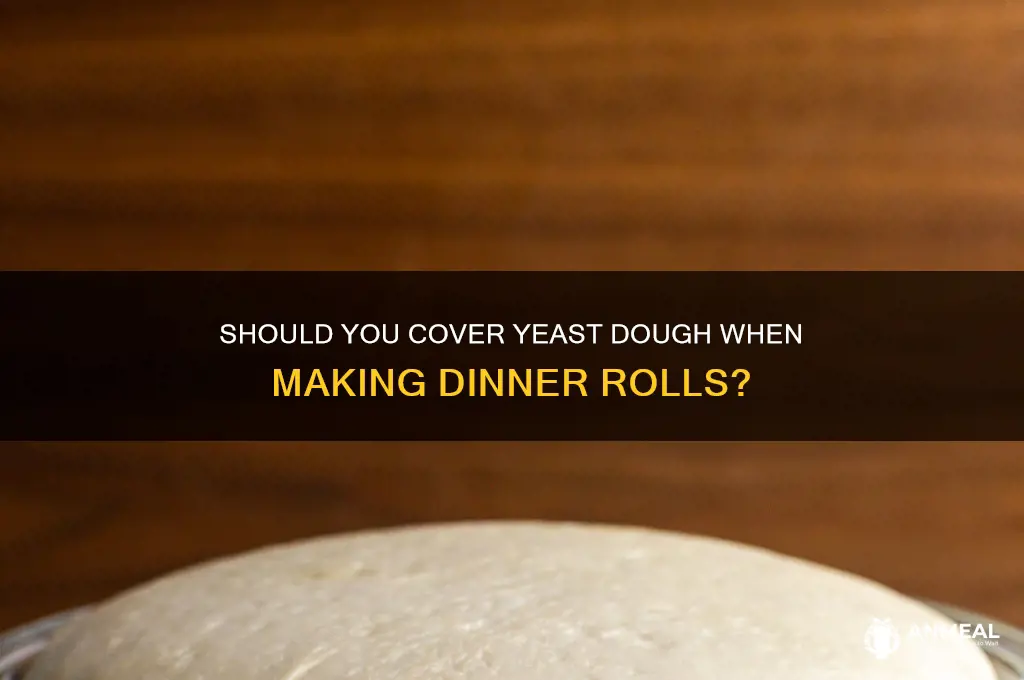 do you have to cover yeast dough dinner rolls