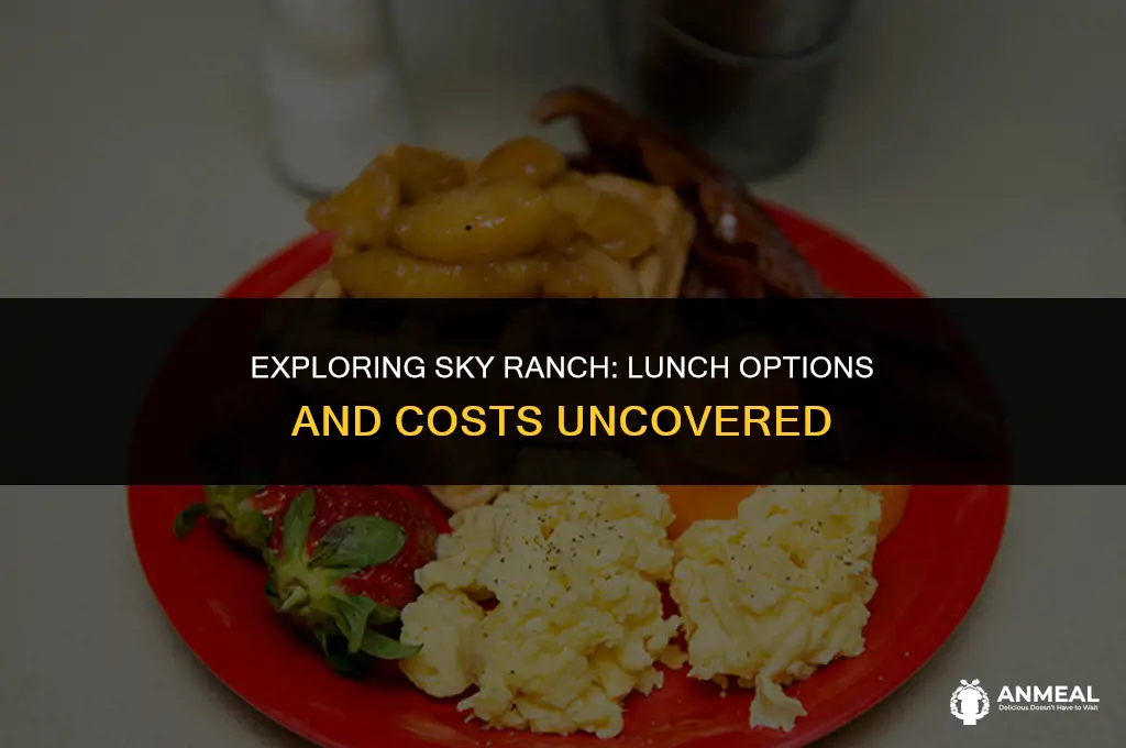 do you have to pay for lunch at sky ranch