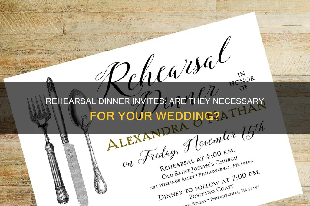 do you have to send invitations to the reharsal dinner