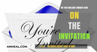 Should Dinner Fare Be Included on Your Invitation? A Guide