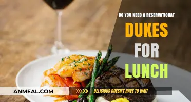 Lunch at Dukes: Reservation Required or Walk-In Welcome?