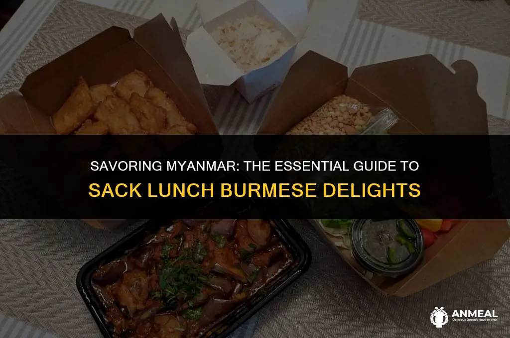 do you need a sack lunch burmese