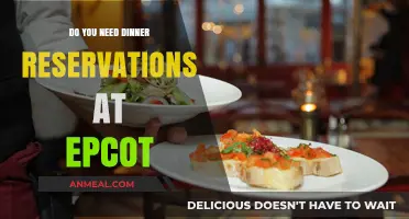 Epcot Dining: Are Reservations Necessary for Your Evening Meal?