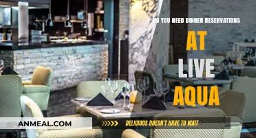 Do You Need Dinner Reservations at Live Aqua? A Guide