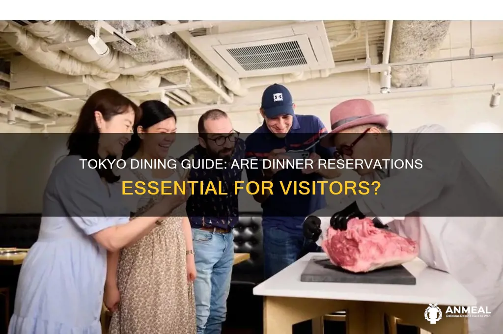 do you need dinner reservations in tokyo japan