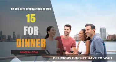Pier 15 Dinner Reservations: Are They Necessary for Your Visit?