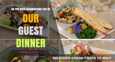 Be Our Guest Dinner: Reservations Required or Walk-In Friendly?