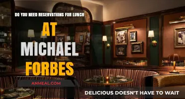 Lunch at Michael Forbes: Reservation Requirements Explained