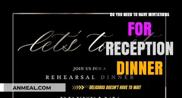 Reception Dinner Invitations: Are They Necessary for Your Celebration?