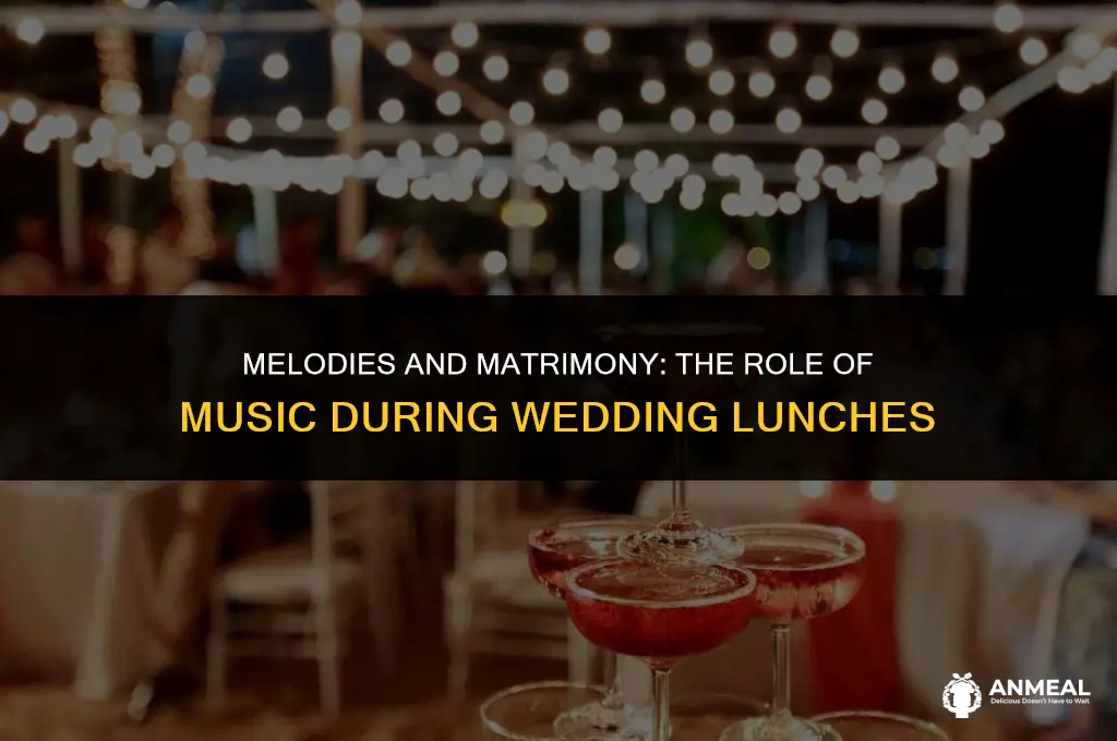 do you need to play music during wedding lunch