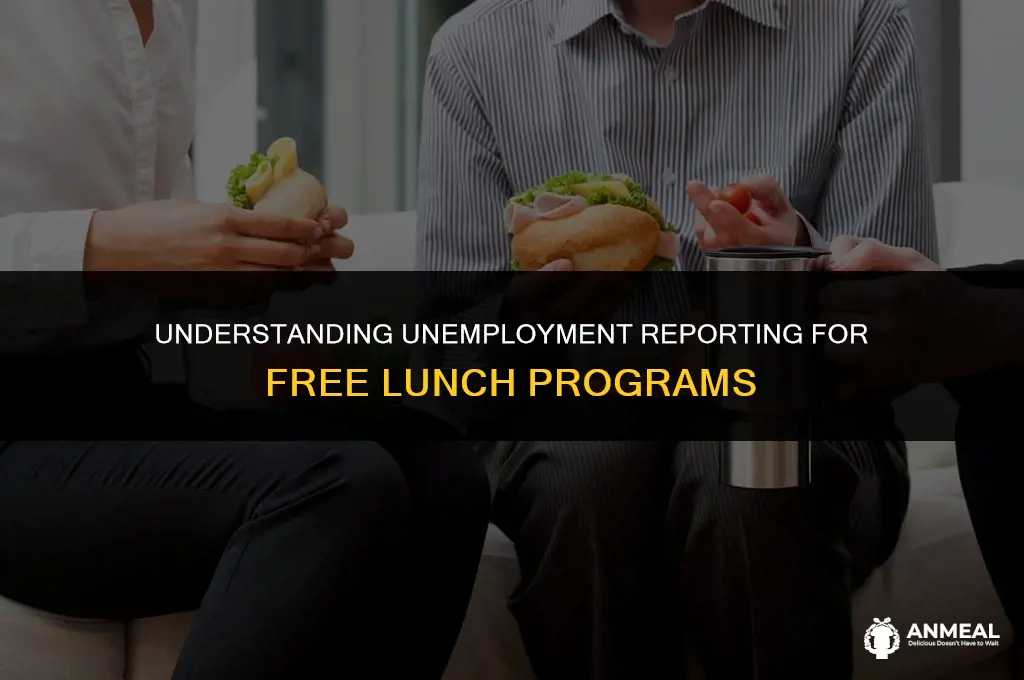 do you need to report unem0loyment for free lunch program