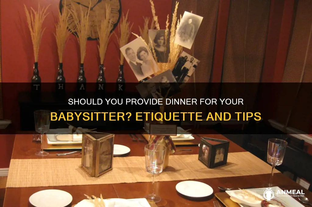 do you provide dinner for your babysitter