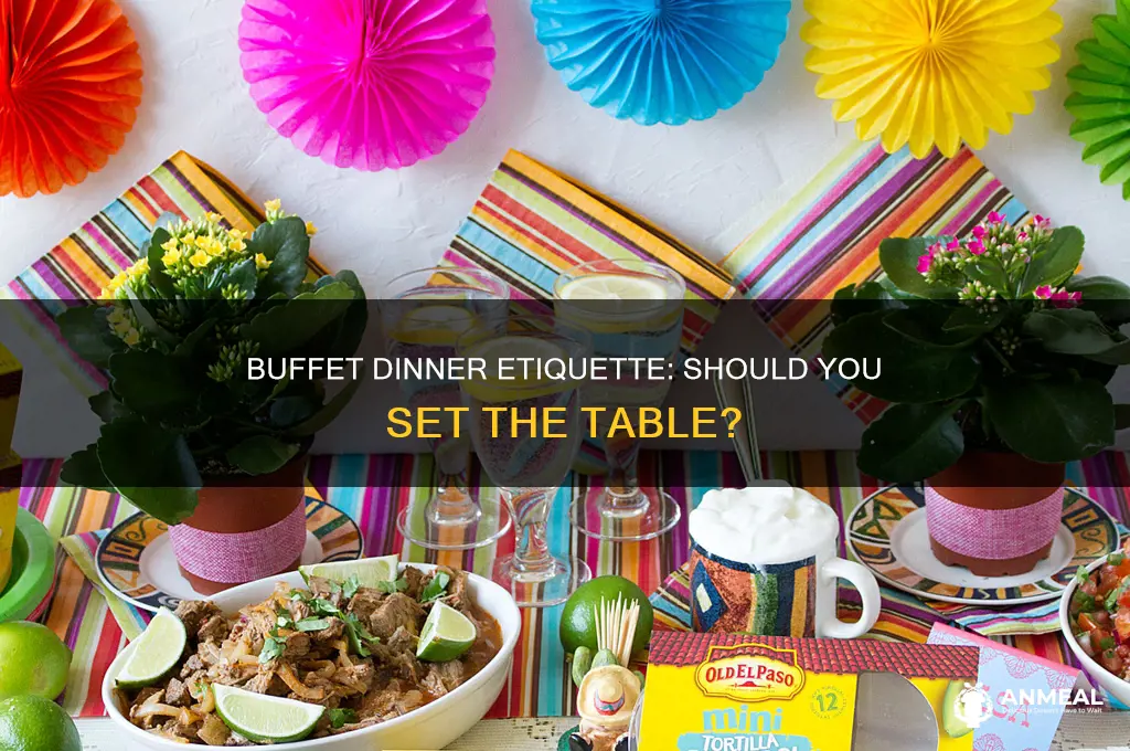 do you set the table for a buffet dinner