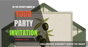 Should You Include Dinner Details in Your Party Invitation?
