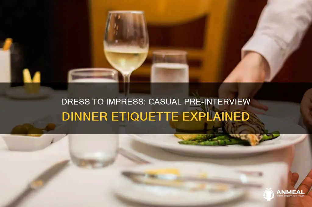 do you still dress up for casual pre interview dinner