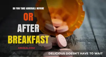 Adderall and Breakfast: Before or After?