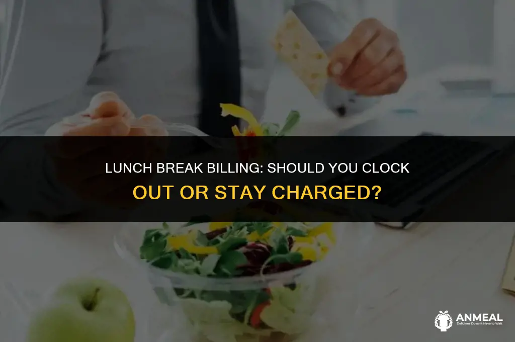 do you take off hours for lunch in invoice
