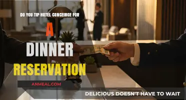 Should You Tip Hotel Concierge for Dinner Reservations? Etiquette Explained