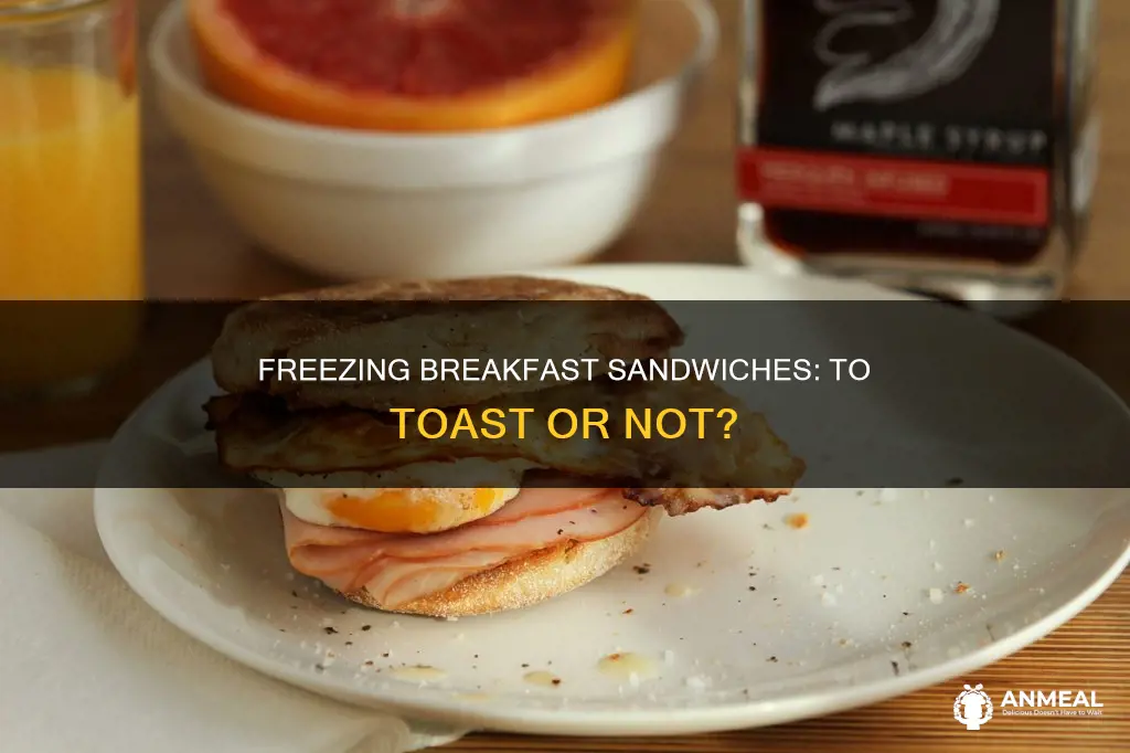 do you toast english muffins before freezing breakfast sandwiches