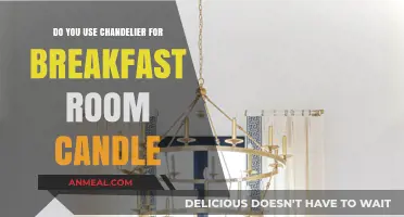 Breakfast Room Chandelier: Candles or Electric Lights?
