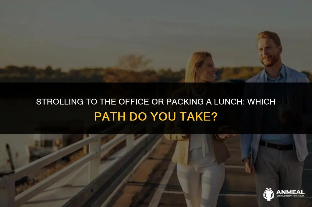 do you walk to work or cary your lunch