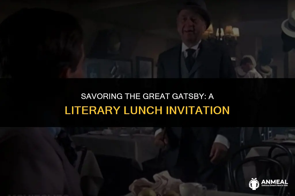 do you wanna grab some lunch great gatsby