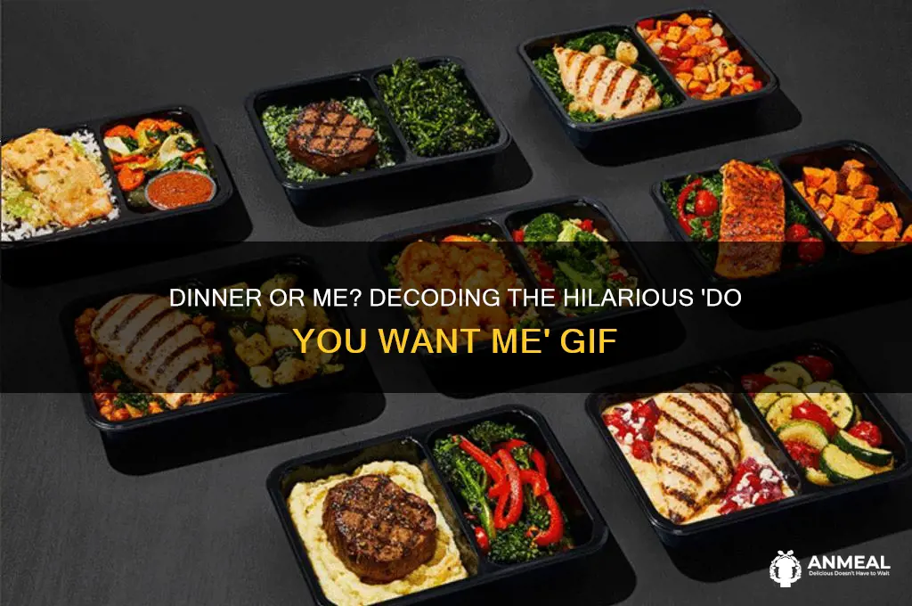 do you want dinner or do you want me gif