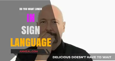 Expressing Hunger: Sign Language for Lunchtime Conversations