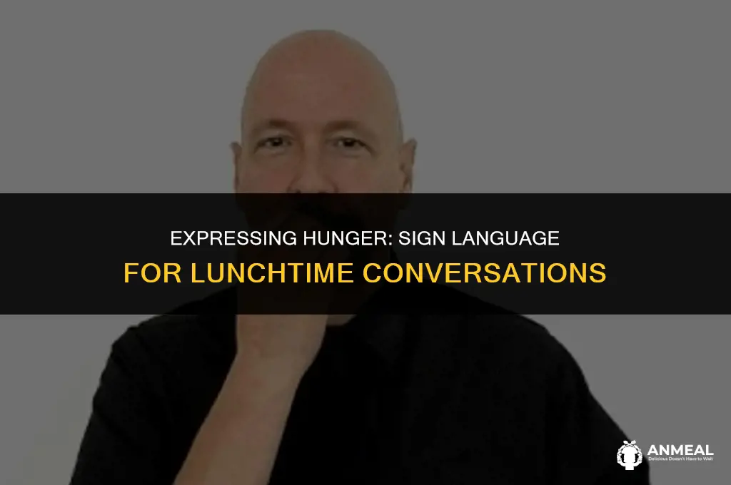 do you want lunch in sign language