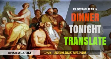 Translate 'Do You Want to Go to Dinner Tonight?' Easily in Any Language