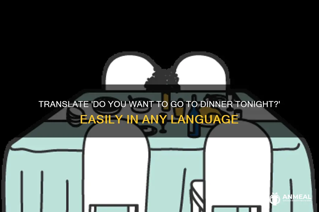 do you want to go to dinner tonight translate