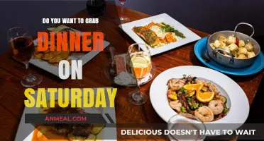 Saturday Dinner Plans: Let’s Grab a Bite Together This Weekend!