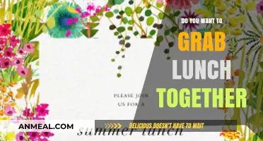 Grabbing Lunch Together: A Casual Invitation to Connect