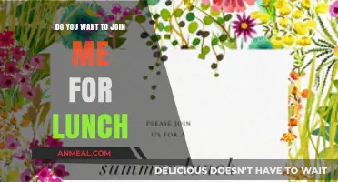 Lunch Invitation: Let's Share a Meal Together!