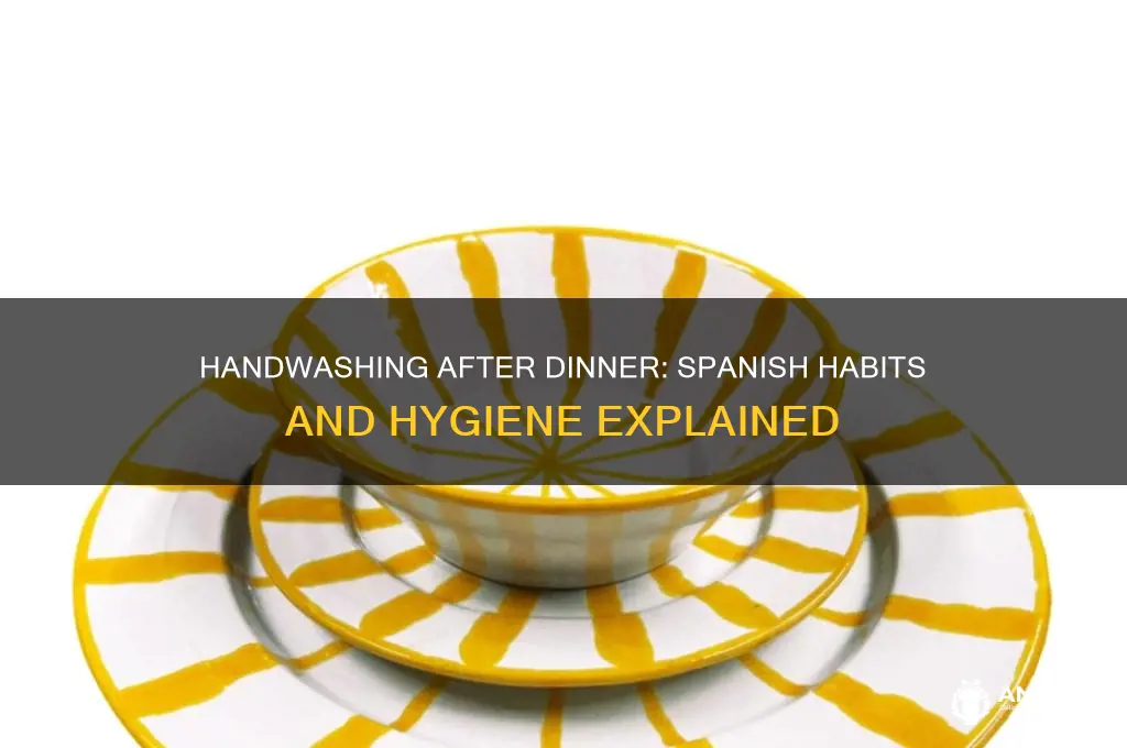 do you wash your hands after dinner spanish
