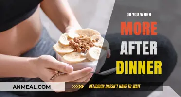 Post-Dinner Weight Gain: Understanding Fluctuations After Your Evening Meal