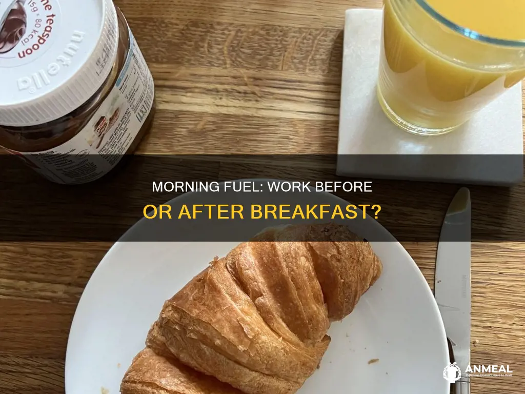 do you work before or after breakfast