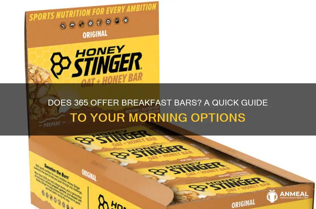 does 365 have breakfast bar