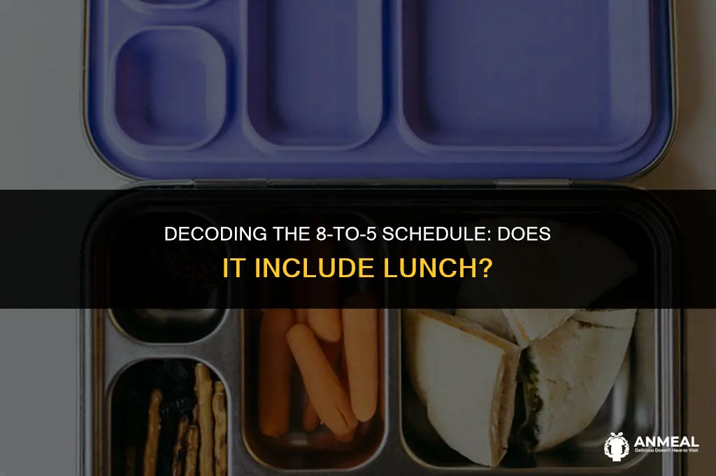 does 8 to 5 include an hour lunch