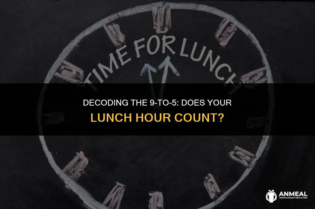 does 9-5 job include hour lunch