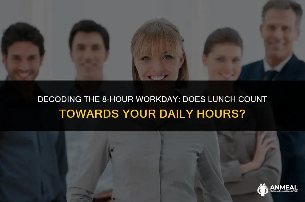 does a 8 hour work day include lunch