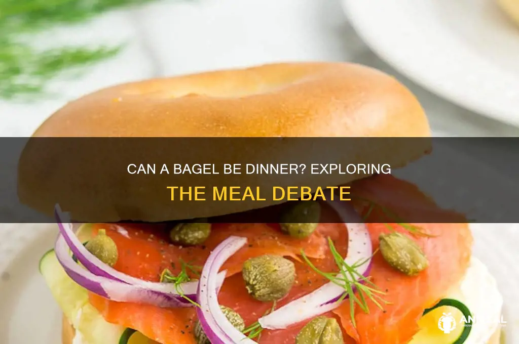 does a bagel count as dinner