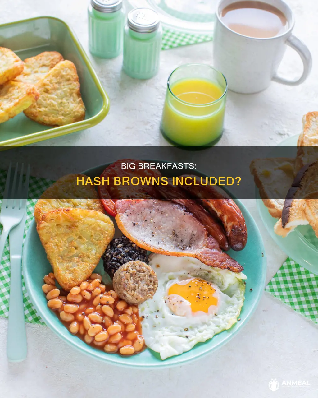 does a big breakfast come with a hash brown