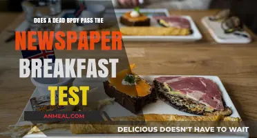The Breakfast Test: Dead Body or Newspaper?