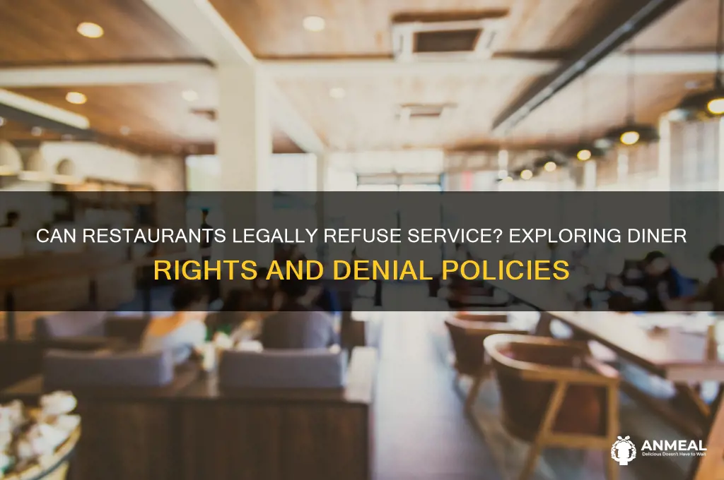 does a dinner have the right to deny service